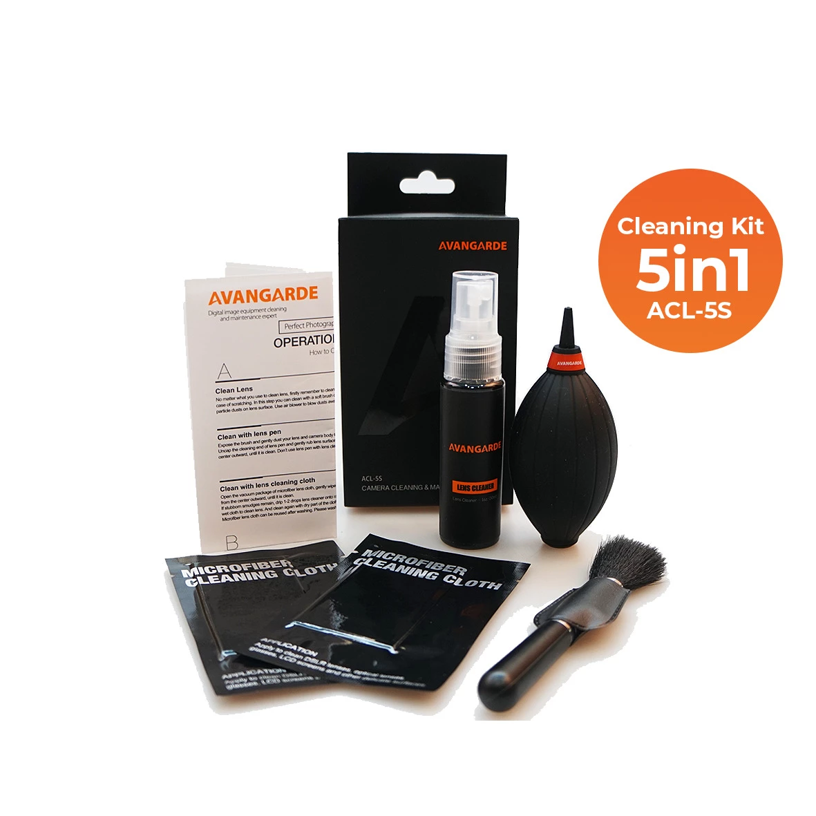 Avangarde ACL 5S Camera Lens Cleaning Kit 5in1